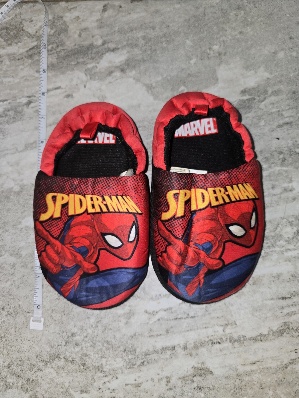 Marvel Spider-Man Red Toddler Slippers- Large 9/10